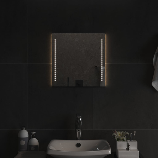 vidaXL Kylpyhuoneen LED-peili 40x40 cm