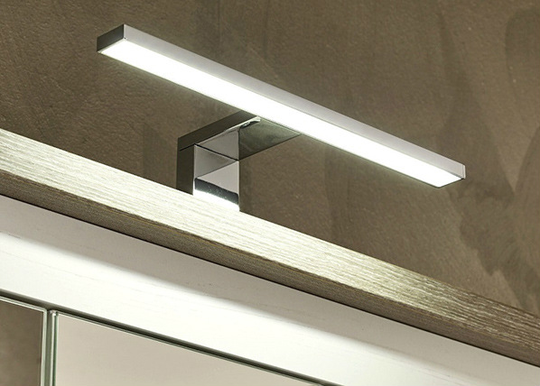 LED-valaistus 30 cm, kromi
