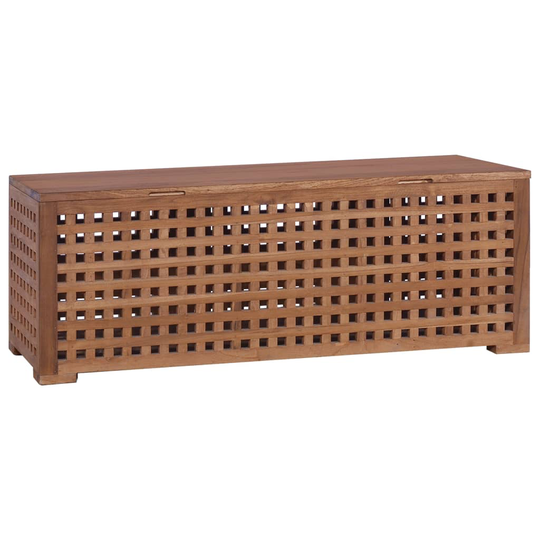 vidaXL Köysilaatikko 110x40x40 cm täysi tiikki