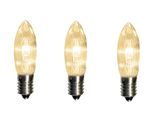 E10 LED 3-pack 10-55V (Läpinäkyvä)