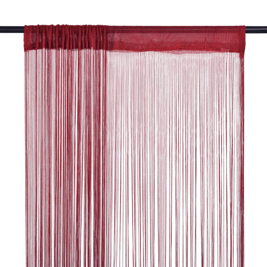vidaXL String-verhot 2 kpl 140x250 cm Viininpunainen
