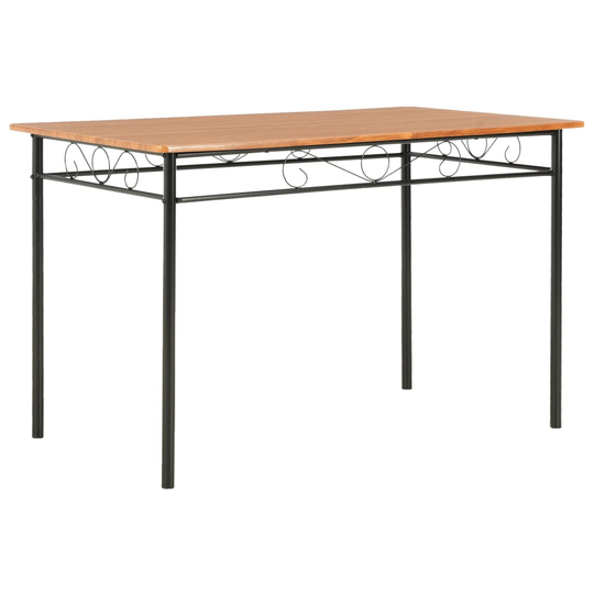 vidaXL Ruokapöytä ruskea 120x70x75 cm MDF