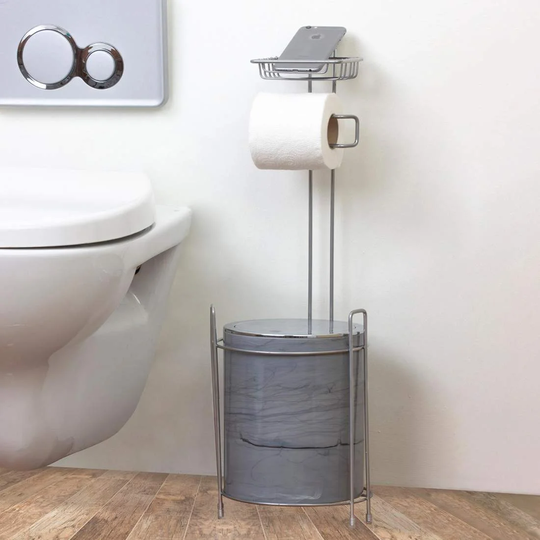WC-paperiteline roskakorilla