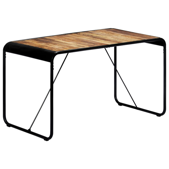 vidaXL Ruokapöytä 140x70x76 cm täysi karkea mangopuu