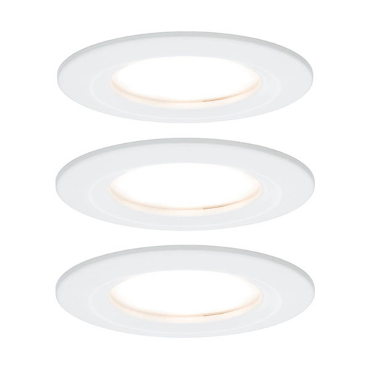 Paulmann Nova -LED-uppovalaisin 3 kpl valkoinen