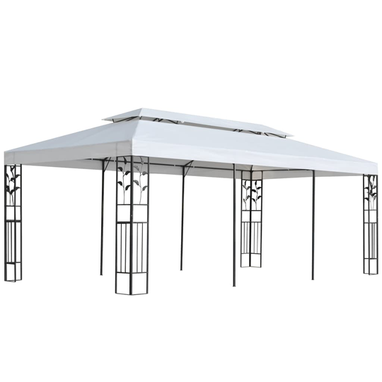 vidaXL Huvimaja 3x6 m valkoinen