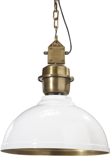 Manchester white/brass 52cm (Brass / Kulta)