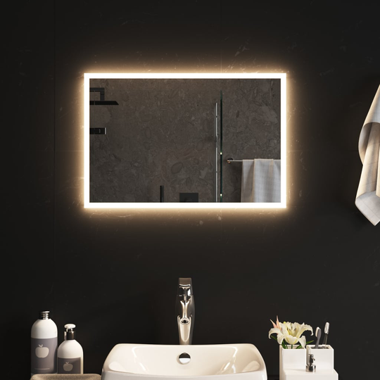 vidaXL LED-kylpyhuoneen peili 60x40 cm
