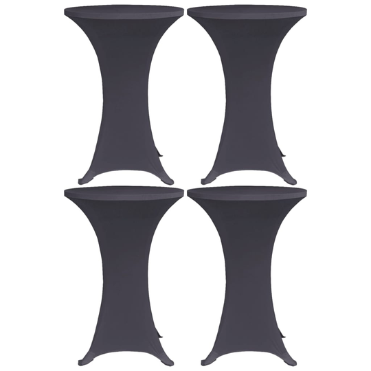 vidaXL Venyvä pöydänsuoja 4 kpl 60 cm antrasiitti