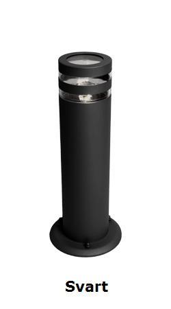 Focus bollard round mini (musta)