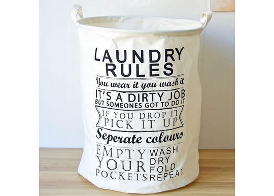 Pyykkikori LAUNDRY RULES