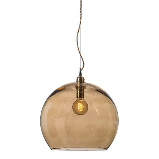 Rowan glass pendant 39cm (Brass / Kulta)