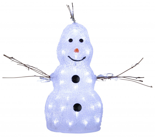 Snowman 38cm LED (valkoinen)