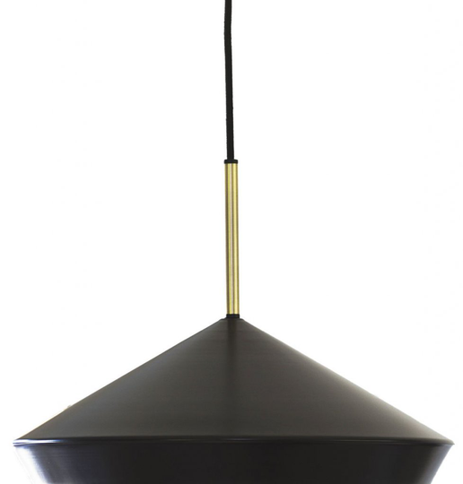 Geometric ceiling light (musta)