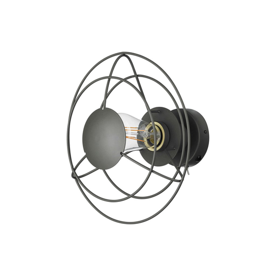 Radio vägglampa 28cm (harmaa)