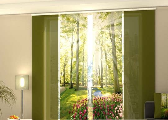 Pimentävä paneeliverho PARK TULIP 240x240 cm