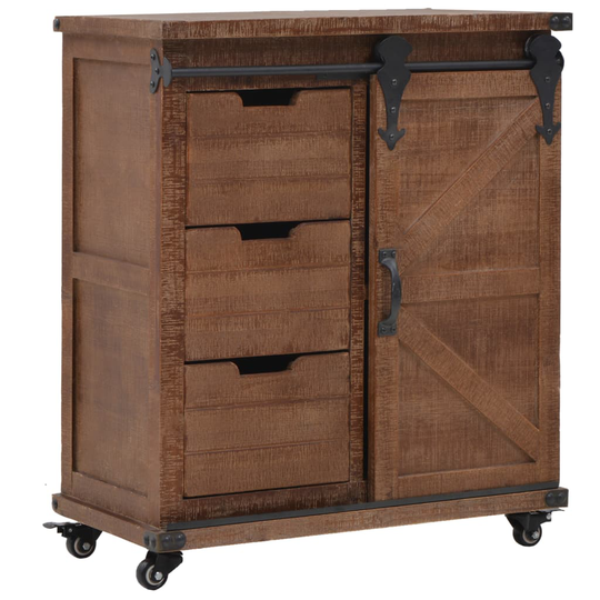 vidaXL Lipasto kuusipuu 64x33,5x75 cm ruskea