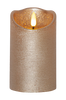 Pöytäkynttilä Flamme Rustic LED 12,5 cm Kulta