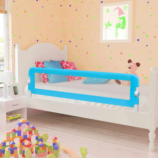vidaXL Turvalaita sänkyyn 2 kpl sininen 150x42 cm