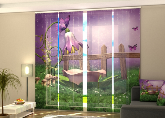 Pimentävä paneeliverho Fairy shower 240x240 cm