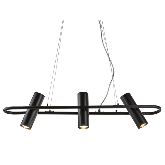 Telescope 3 ceiling light (musta)