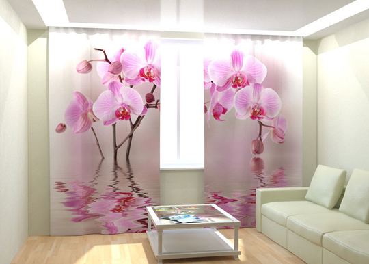 Kuvaverhot ORCHID ON THE WATER 300x260 cm