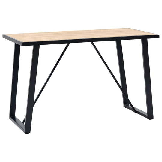 vidaXL Ruokapöytä tammi 120x60x75 cm MDF