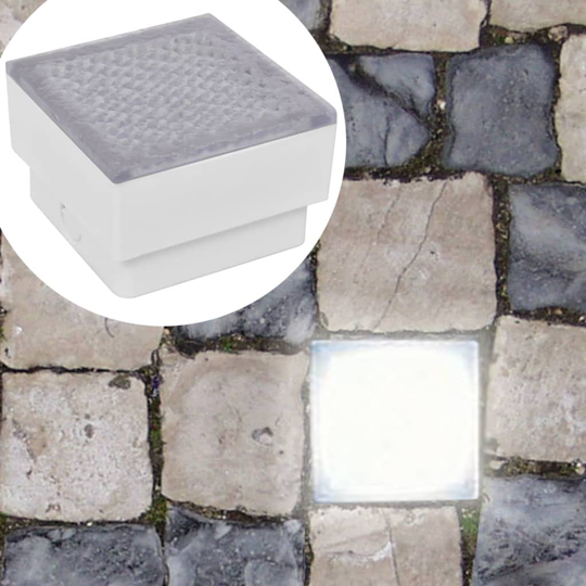 vidaXL LED Maavalaisimet 12 kpl 100x100x68 mm