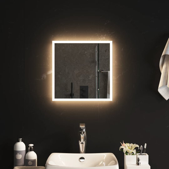 vidaXL LED-kylpyhuoneen peili 40x40 cm