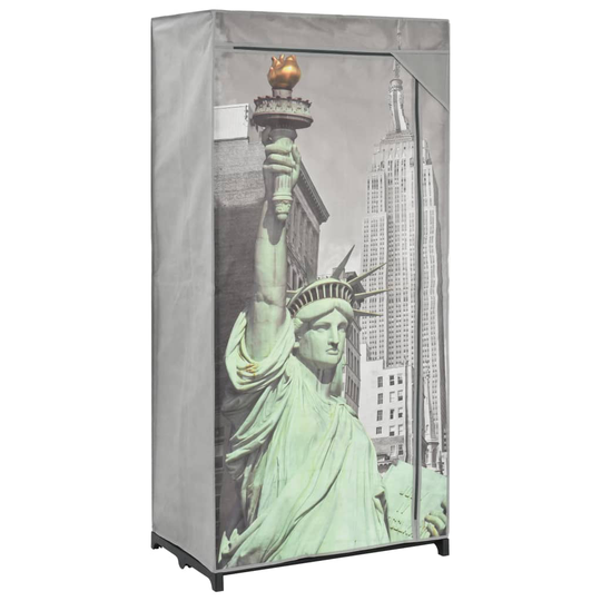 vidaXL Vaatekaappi New York 75x45x160 cm kangas