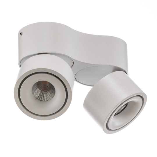 Egger Clippo S Duo LED-kattospotti valkoinen 3000K
