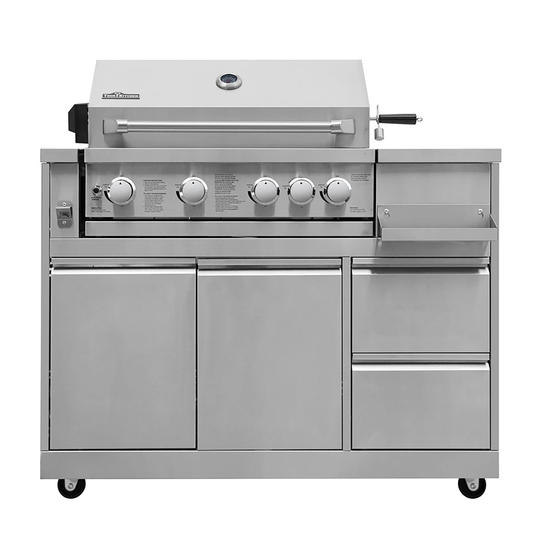Inox Range Ulkokeittiö - moduuli kaasugrillillä