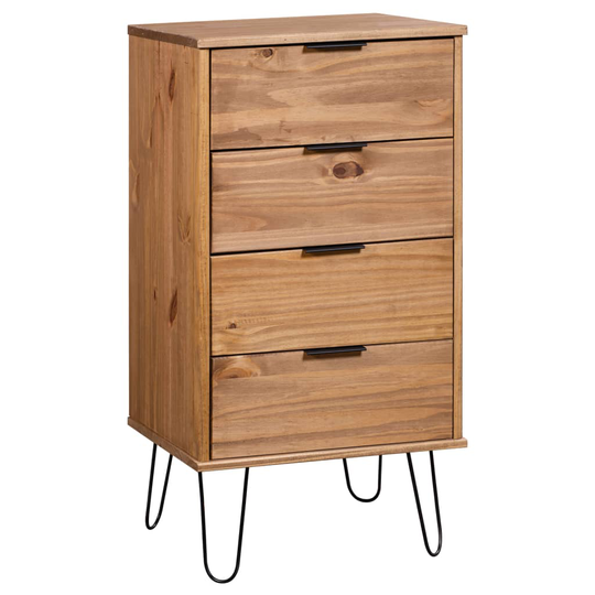 vidaXL Laatikosto 45x39,5x90,3 cm täysi mänty