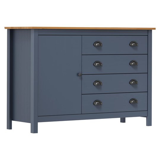 vidaXL Lipasto Hill Range harmaa 120x40x80 cm täysi mänty
