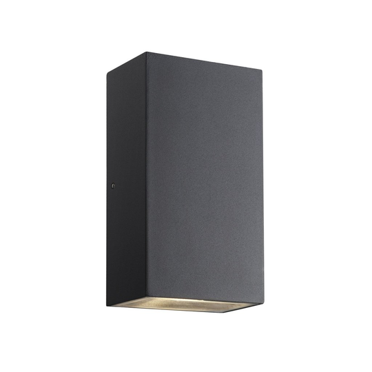 Rold rectangular wall light (musta)