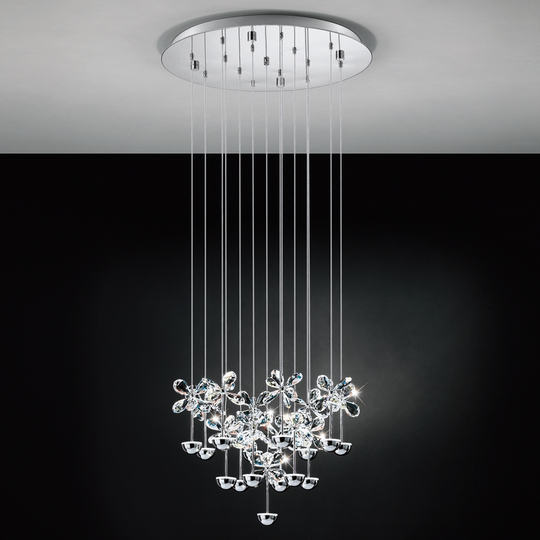 Pianopoli 50cm LED (Kromattu / kiillotettu)