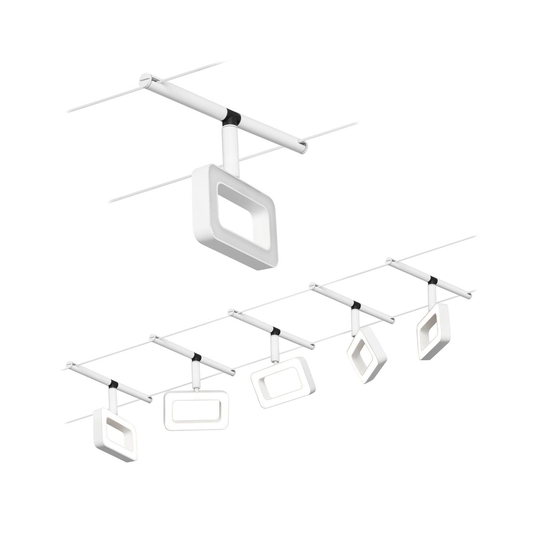 Paulmann Frame-LED-vaijerijärjestelmä 5x, valk.