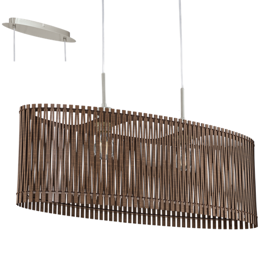 Sendero ceiling light oval 77,5cm (Tan / ruskea)