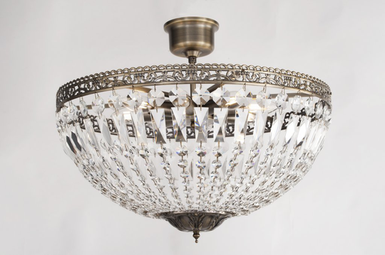Classic kristallplafond (antiikki messinki)