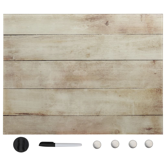 vidaXL Seinäkiinnitteinen magneettinen tussitaulu lasi 60x80 cm