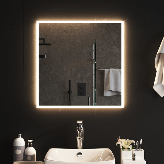 vidaXL LED Kylpyhuoneen peili 60x60 cm