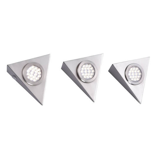 LED-kaapinalusvalaisin Helena, kolmio 3 kpl, 3000K
