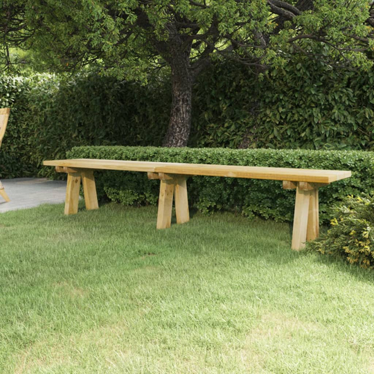 vidaXL Puutarhapenkki 220 cm kyllästetty täysi mänty