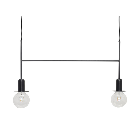 Ceiling lamp duo (musta)