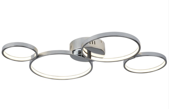 Solexa 4 ceiling light LED (Kromattu / kiillotettu)