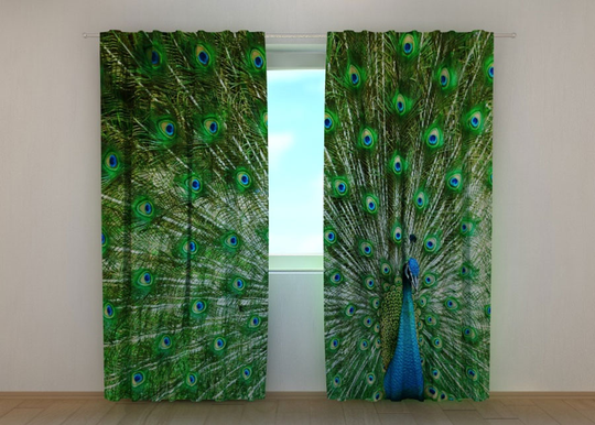 Pimennysverho BEAUTIFUL PEACOCK 240x220 cm