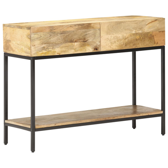 vidaXL Sivupöytä 100x35x76 cm täysi mangopuu