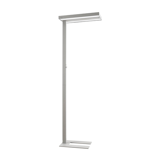Arcchio Nelvana -LED-tunnistin-lattiavalo, hopea
