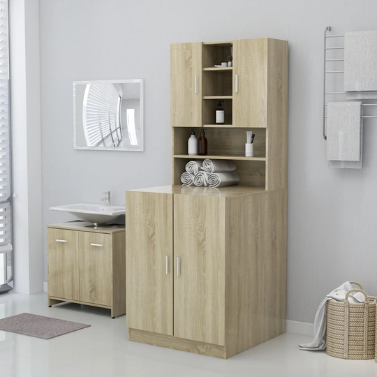 vidaXL Pesukonekaappi Sonoma-tammi 71x71,5x91,5 cm