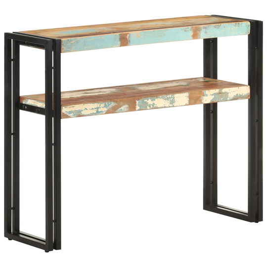 vidaXL Konsolipöytä 90x30x75 cm kierrätetty täyspuu